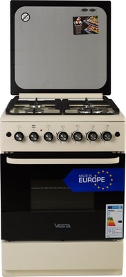GC-E6060iCTgBE/NG Aragaz combinat "Vesta"